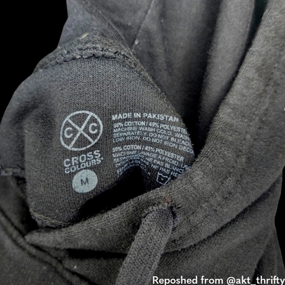 VINTAGE | CROSS COLOURS |  Boyz N The Hood | Featuring ICE CUBE | Size M Hoodie - Picture 4 of 7